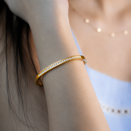 Aurelia Crystal Bangle