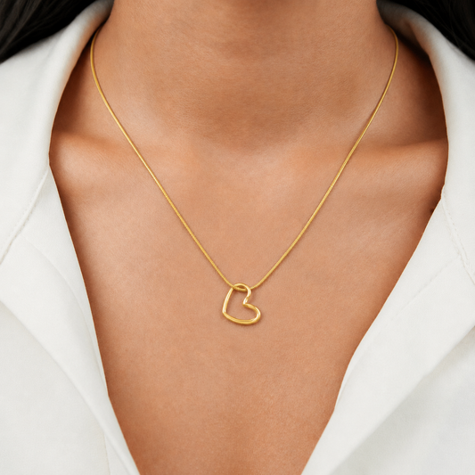 Seraphina Open Heart Necklace