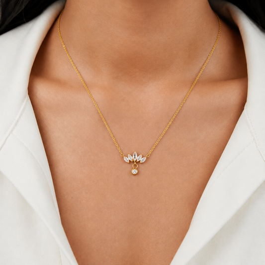 Elara Crystal Bloom Necklace
