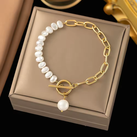 Mariselle Pearl Link Bracelet
