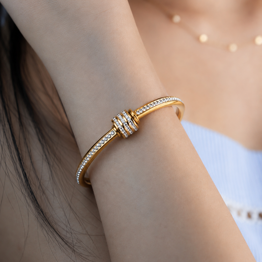 Seraphina Crystal Bangle
