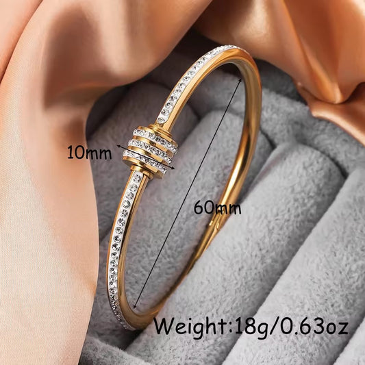 Seraphina Crystal Bangle