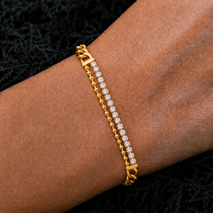 Elysian Crystal Chain Bracelet