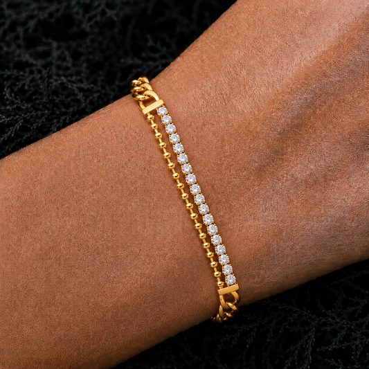 Elysian Crystal Chain Bracelet