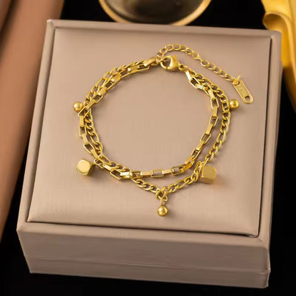 Virelle Geometric Chain Bracelet