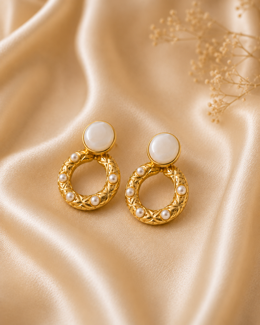 Solenne Halo Earrings