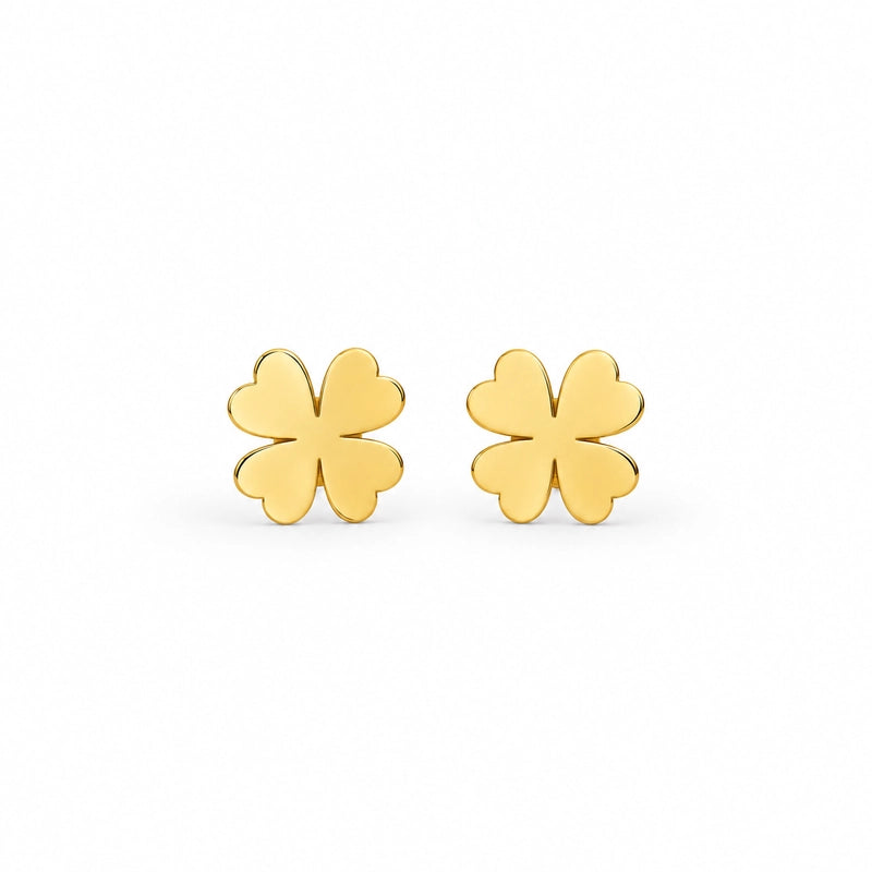Four Leaf Clover Stud Earrings