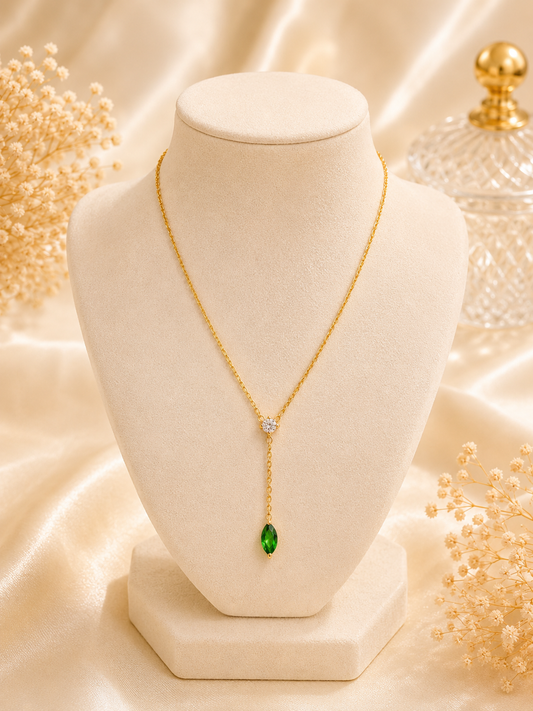 Emerald Drop Necklace