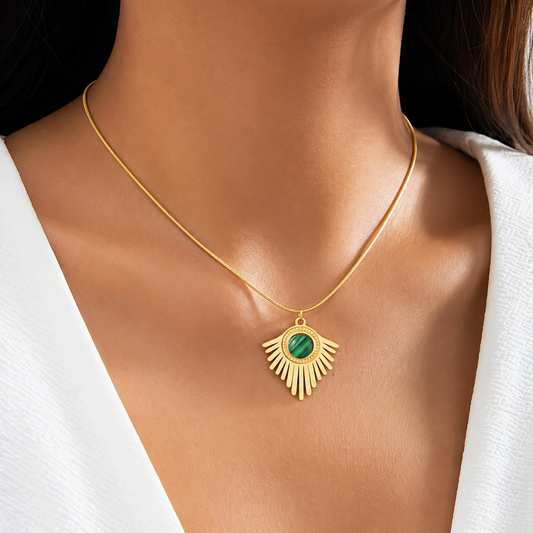 Solara Malachite Necklace