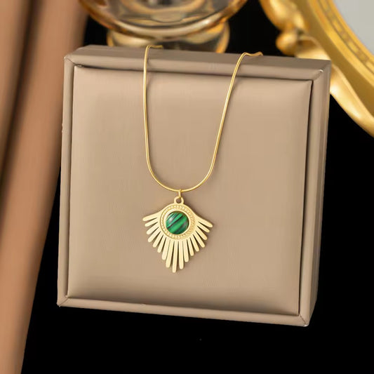 Solara Malachite Necklace