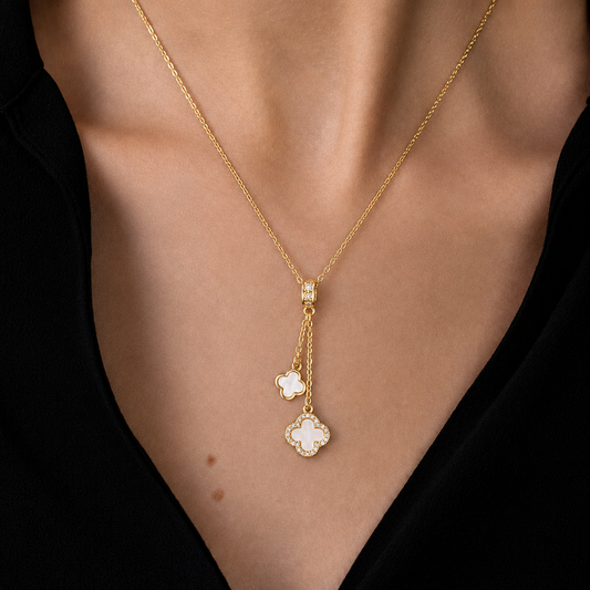 Elysia Clover Drop Necklace