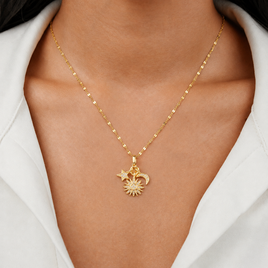 Solara Celestial Charm Necklace
