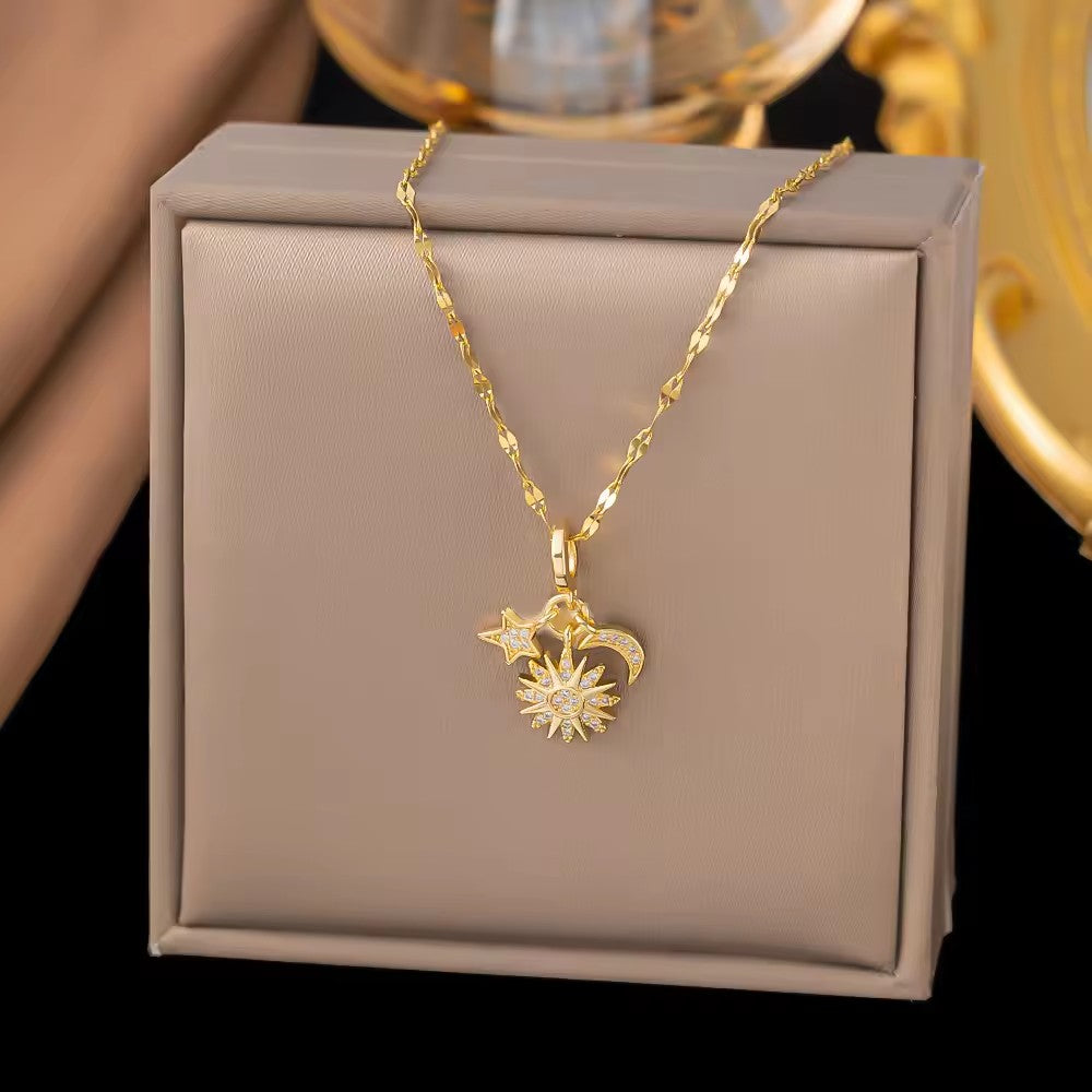 Solara Celestial Charm Necklace