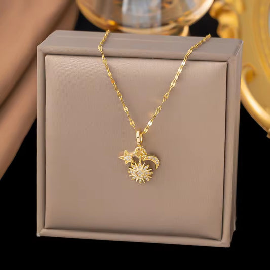 Solara Celestial Charm Necklace