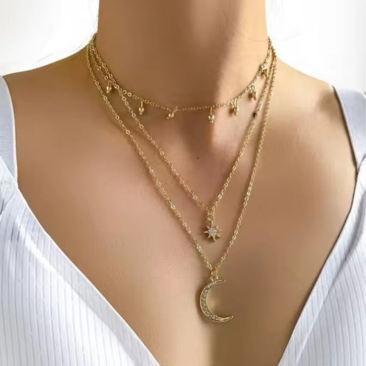 Selene Celestial Layered Necklace