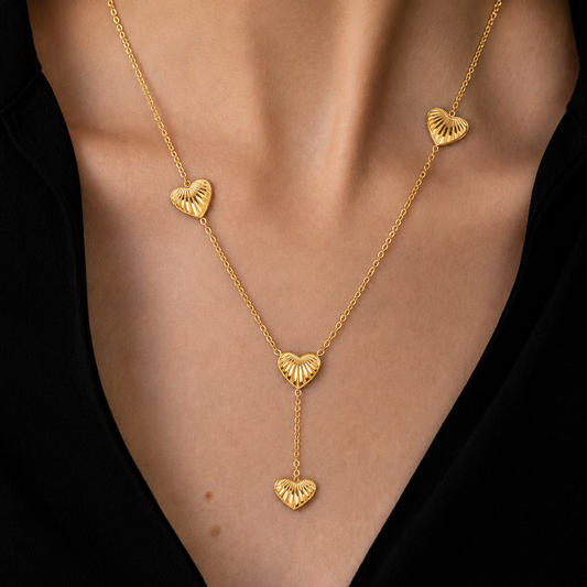 Aurelia Heart Drop Necklace