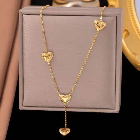 Aurelia Heart Drop Necklace